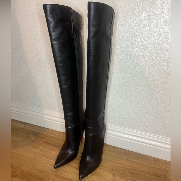 CHRISTIAN LOUBOUTIN Leather Boots in Black 6.5 - Picture 3 of 7